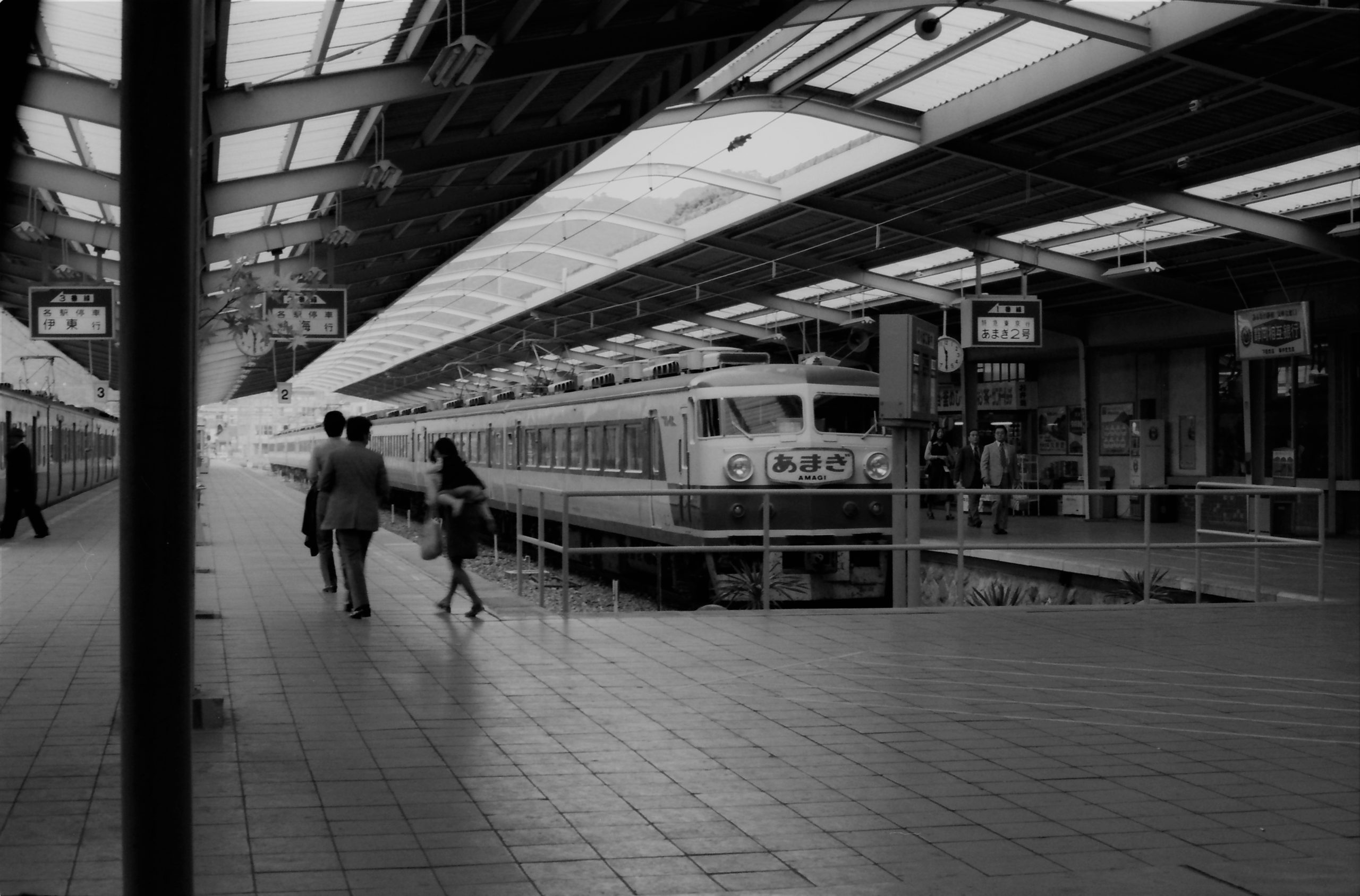 急行「伊豆」改め、特急「あまぎ」で活躍する157系　s50.10