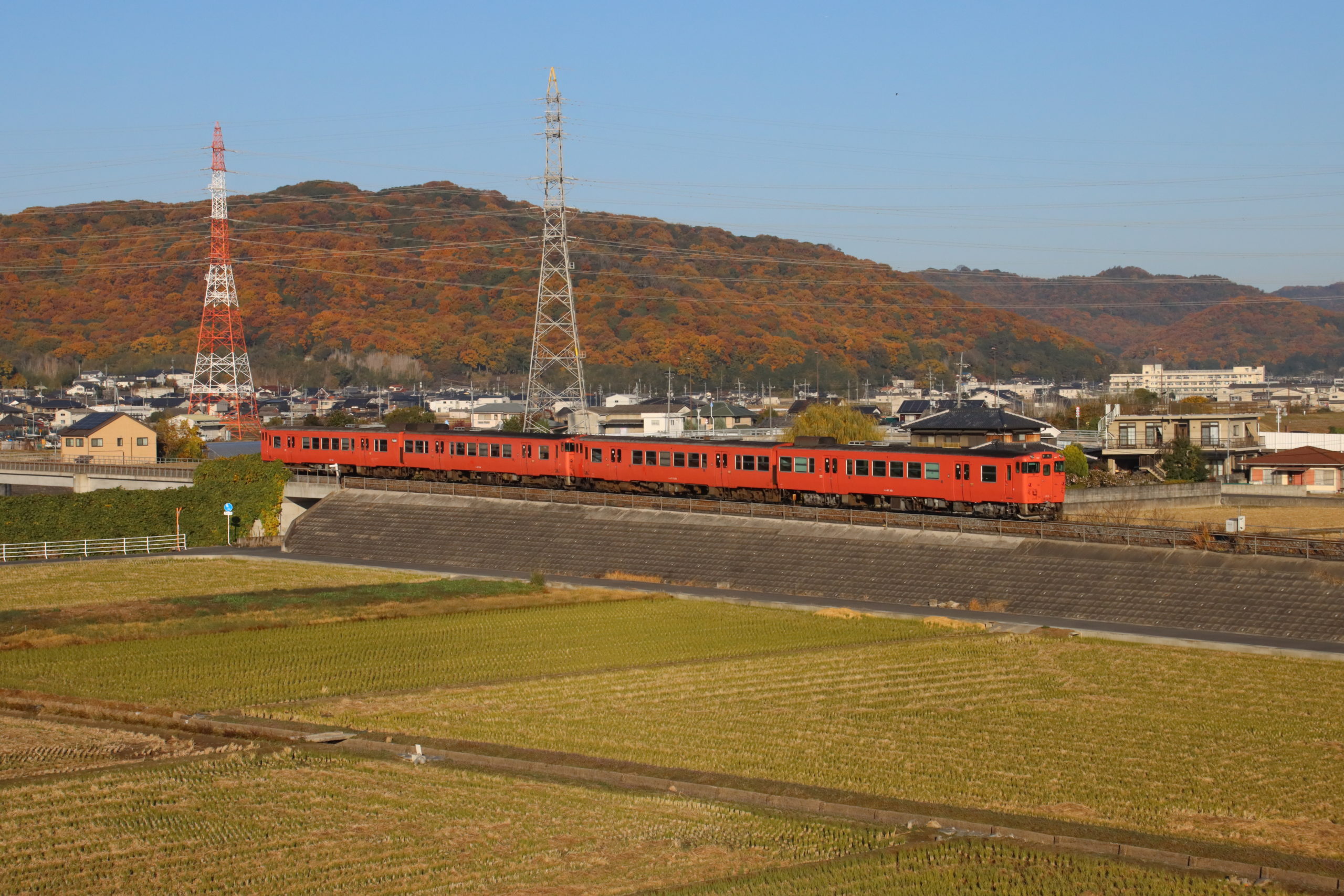 吉備線732D  備前一宮→大安寺 11月29日